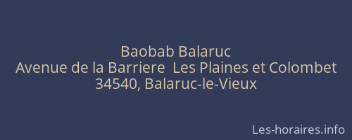 Baobab Balaruc