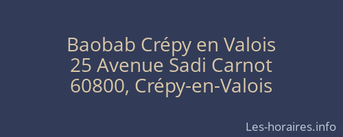 Baobab Crépy en Valois