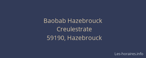 Baobab Hazebrouck