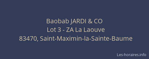 Baobab JARDI & CO