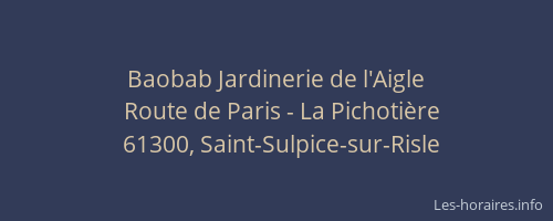 Baobab Jardinerie de l'Aigle