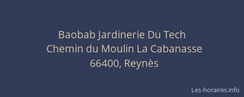 Baobab Jardinerie Du Tech