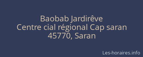 Baobab Jardirêve
