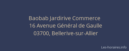 Baobab Jardirive Commerce