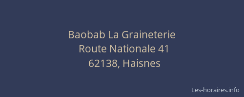 Baobab La Graineterie