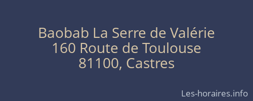 Baobab La Serre de Valérie
