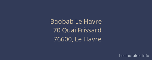Baobab Le Havre