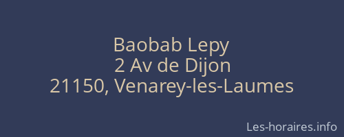 Baobab Lepy