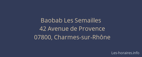 Baobab Les Semailles