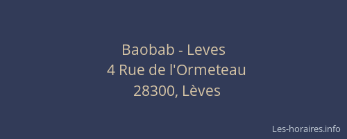 Baobab - Leves