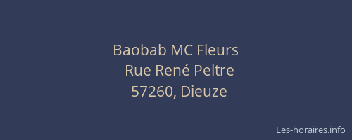 Baobab MC Fleurs
