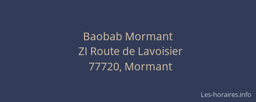 Baobab Mormant