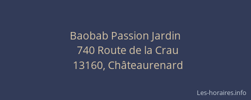 Baobab Passion Jardin