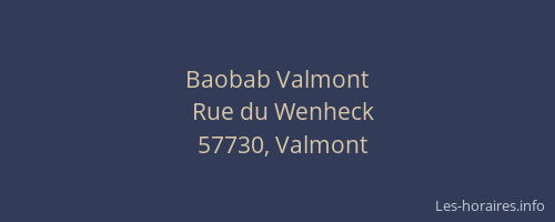 Baobab Valmont