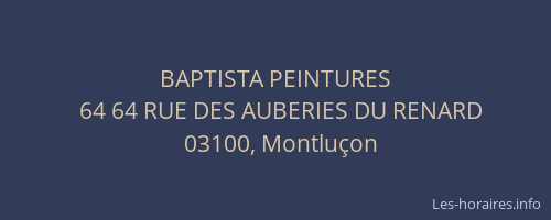 BAPTISTA PEINTURES
