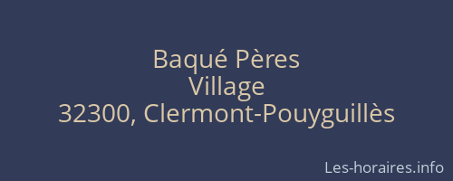 Baqué Pères