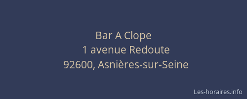 Bar A Clope