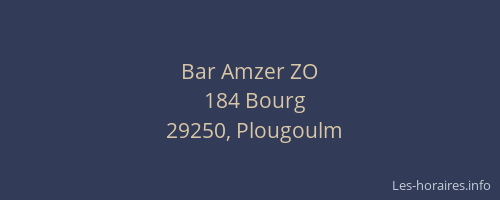 Bar Amzer ZO