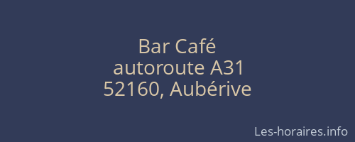 Bar Café
