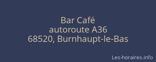 Bar Café