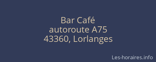 Bar Café