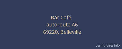 Bar Café