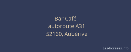 Bar Caf&eacute;