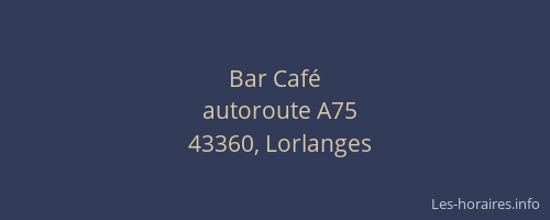Bar Café