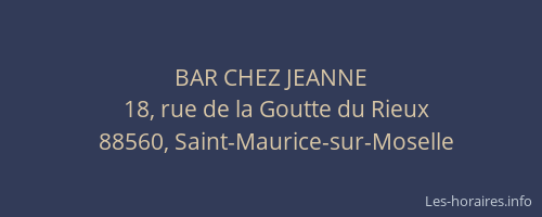 BAR CHEZ JEANNE
