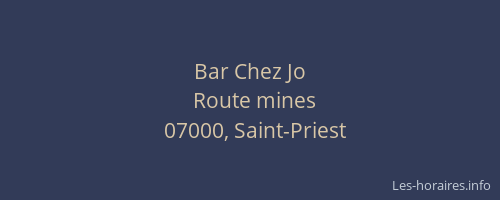 Bar Chez Jo