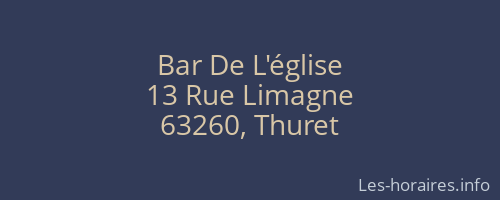 Bar De L'église