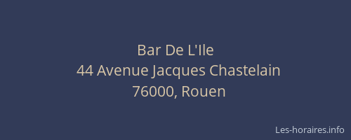 Bar De L'Ile