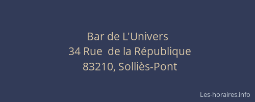 Bar de L'Univers