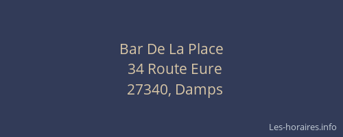 Bar De La Place