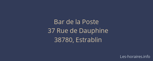 Bar de la Poste