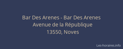 Bar Des Arenes - Bar Des Arenes