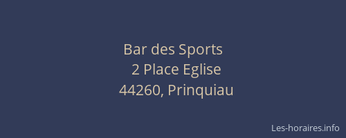 Bar des Sports
