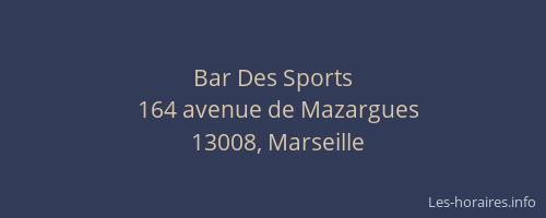 Bar Des Sports