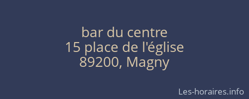 bar du centre
