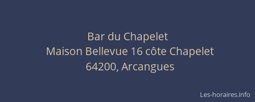 Bar du Chapelet