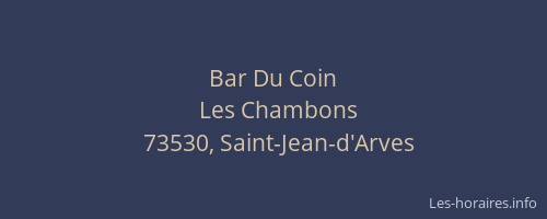 Bar Du Coin