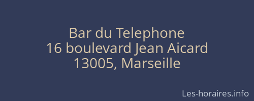 Bar du Telephone