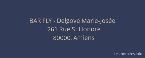 BAR FLY - Delgove Marie-Josée