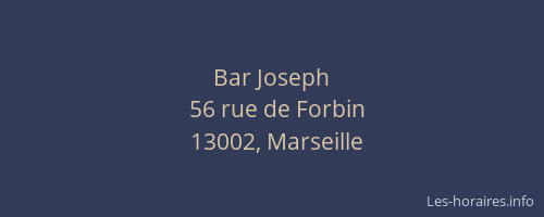 Bar Joseph