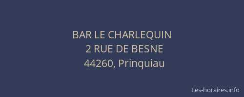 BAR LE CHARLEQUIN