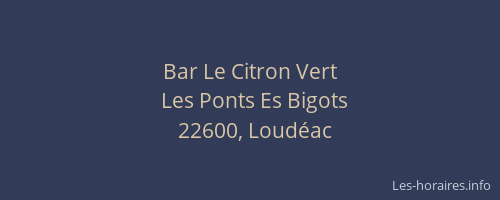 Bar Le Citron Vert