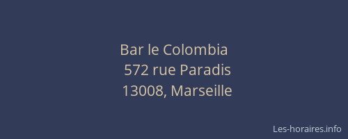 Bar le Colombia
