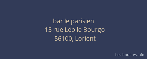 bar le parisien
