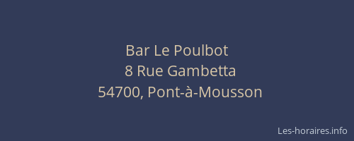 Bar Le Poulbot