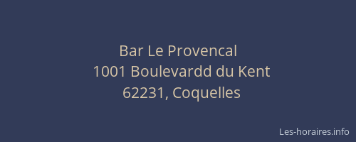 Bar Le Provencal